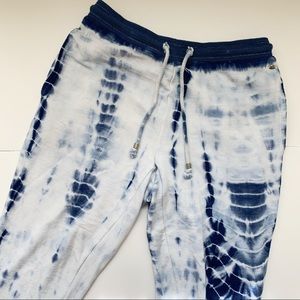 Blue Tiedye Yoga Joggers